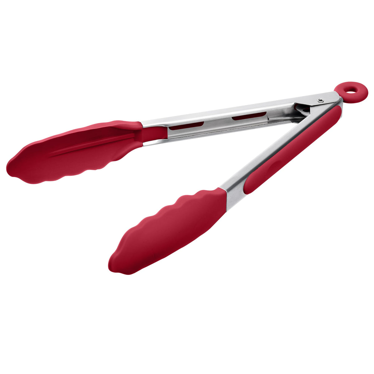 Doosu Kitchen Tongs with Silicone Tips for Cooking Serving (3Pcs, Black)