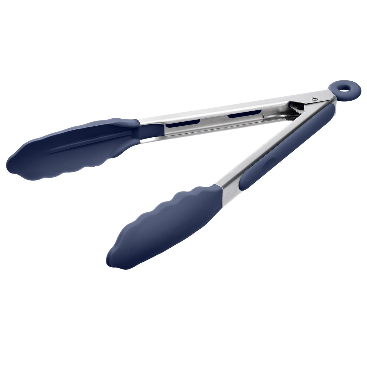 Doosu Kitchen Tongs with Silicone Tips for Cooking Serving (3Pcs, Black)