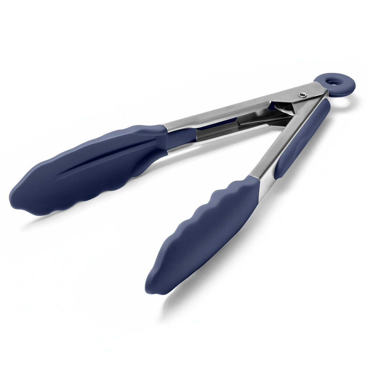 Doosu Kitchen Tongs with Silicone Tips for Cooking Serving (3Pcs, Black)