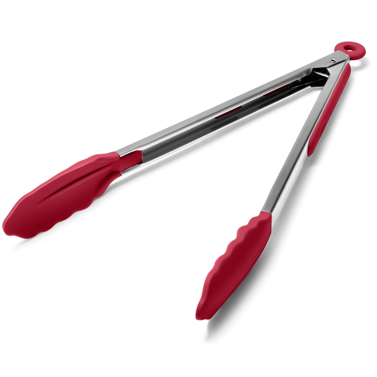 Doosu Kitchen Tongs with Silicone Tips for Cooking Serving (3Pcs, Black)