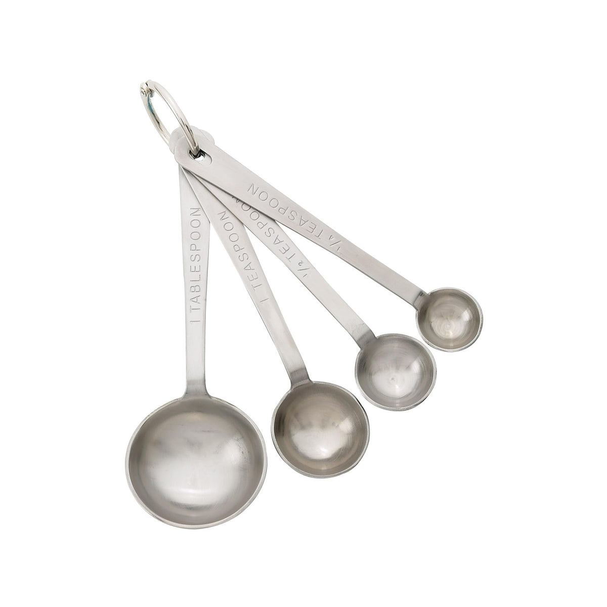 Mrs. Anderson’s Baking Dual-Sided Magnetic Measuring Spoons and Leveler, Heavyweight Stainless Steel, 8-Piece Set