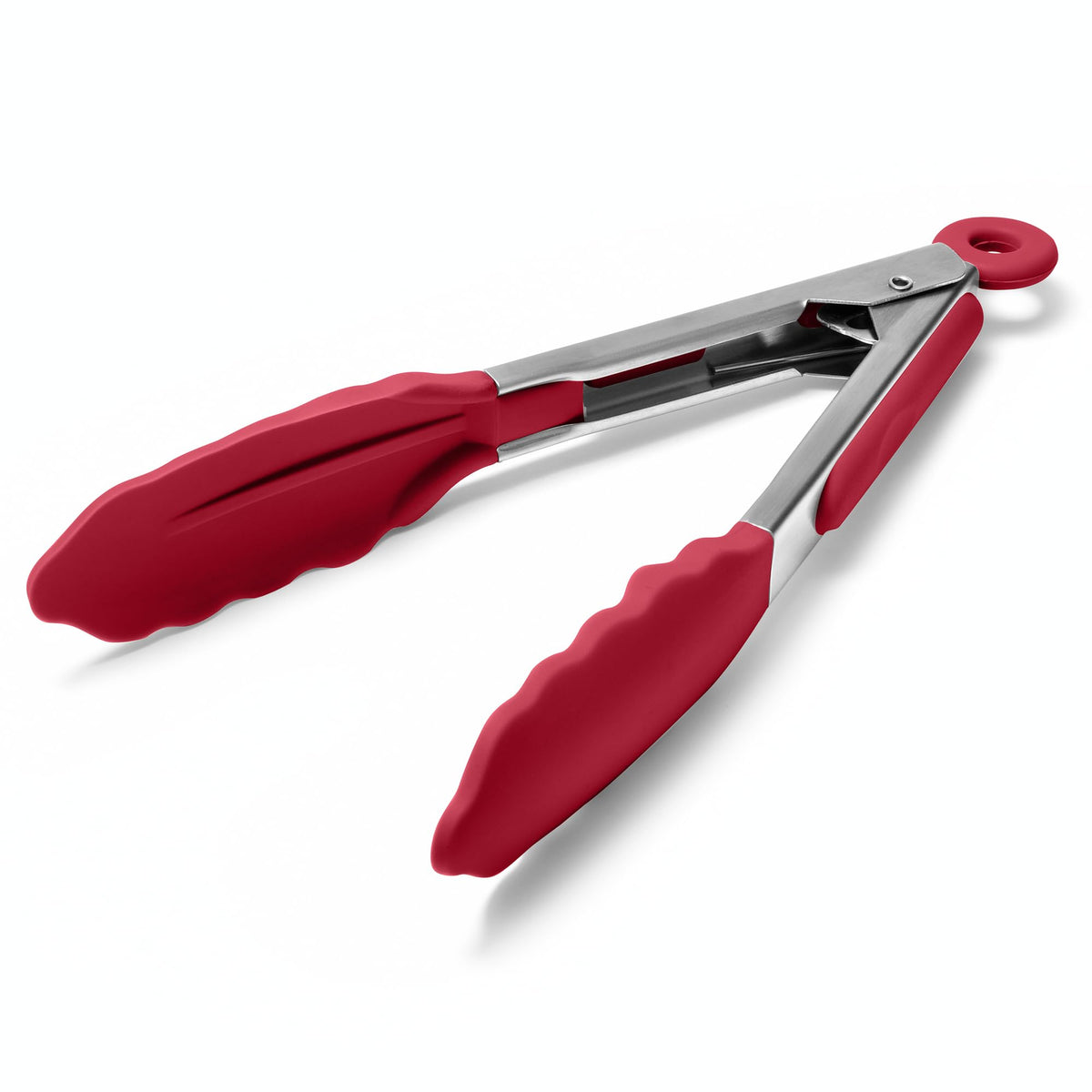 Doosu Kitchen Tongs with Silicone Tips for Cooking Serving (3Pcs, Black)