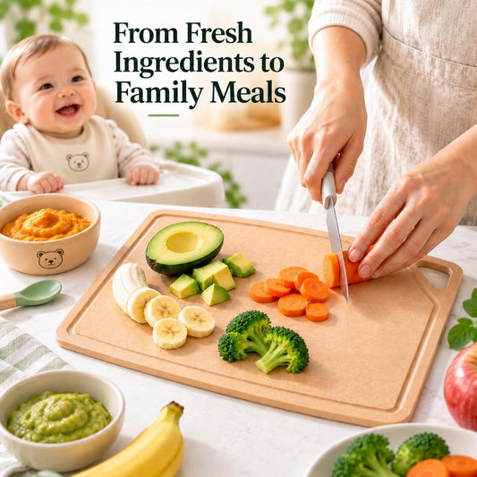 Wood Cutting Board for Kitchen Pine Fiber, Dishwasher Safe, 12 x 9.5 In