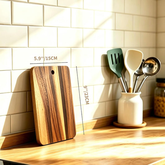 Small Acacia Wooden Cutting Boards for Kitchen,Mini Size 9" x 5.9"