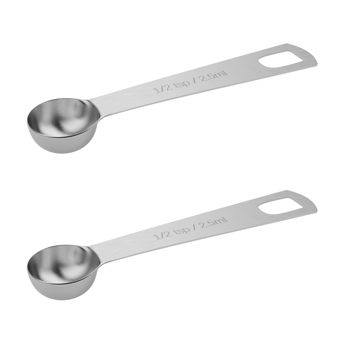 5PCS 1tsp(1/3tbsp, 5ml) Measuring Spoon, Stainless Steel Teaspoon