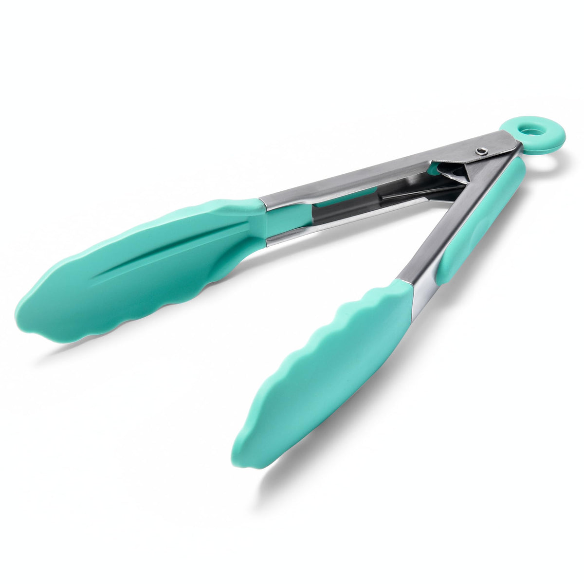 Doosu Kitchen Tongs with Silicone Tips for Cooking Serving (3Pcs, Black)
