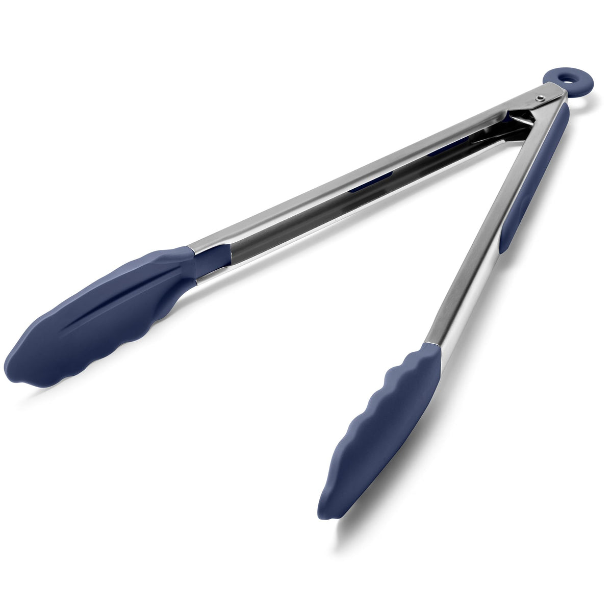 Doosu Kitchen Tongs with Silicone Tips for Cooking Serving (3Pcs, Black)
