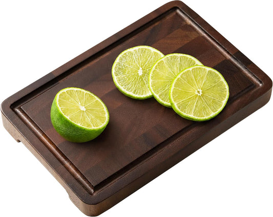 Small Wooden Cutting Board, Mini Walnut Cutting Board for Kitchen