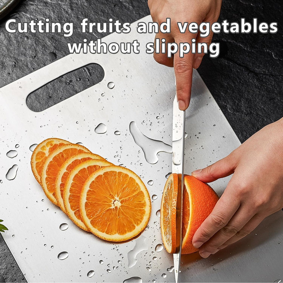 Titanium Cutting Board, 3 PCS Titanium Cutting Boards for Kitchen, Non Toxic, Double-Sided Food Grade Chopping Board for Outdoor Camping(15.6" x 11", 13" x 9.3", 11.8" x 7.8")